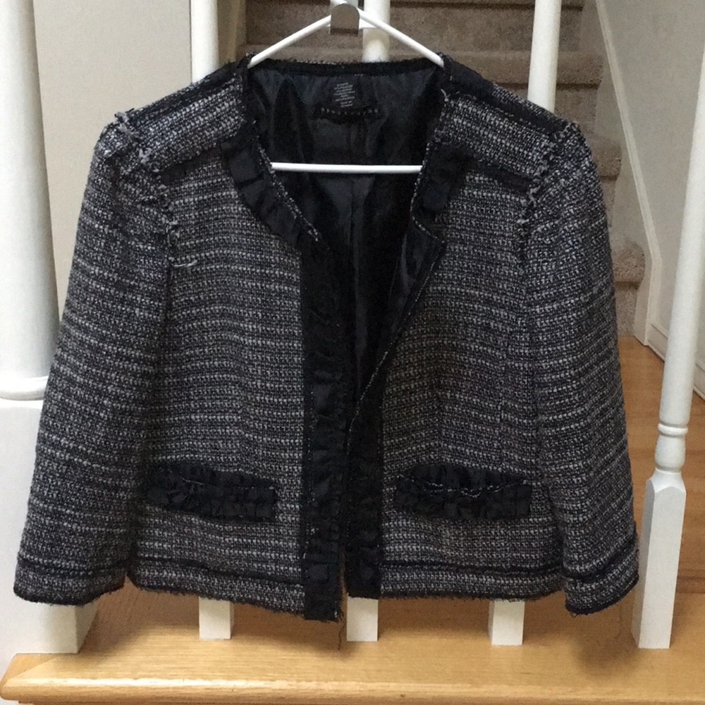Black tweed jacket
